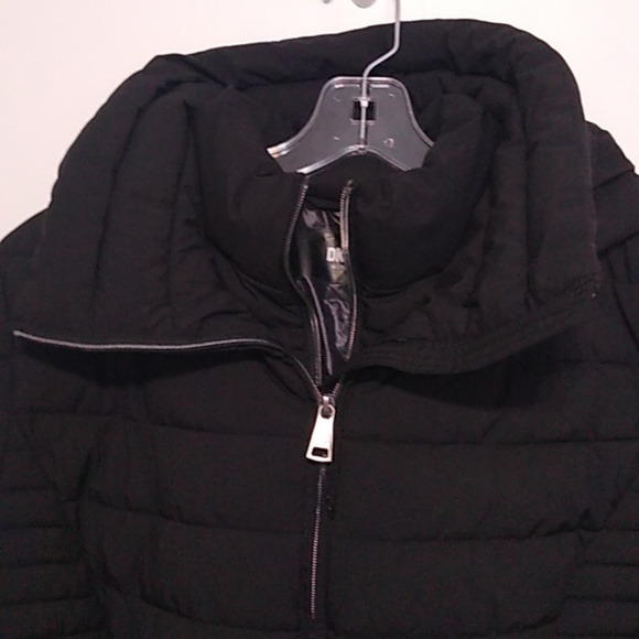 DKNY Quilted Black Puffer Jacket - Size XL - Picture 2 of 9